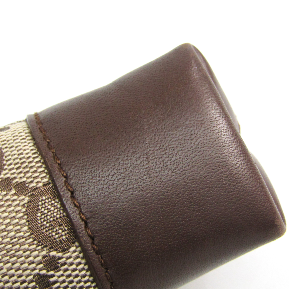 Gucci GG Canvas,Leather Pen Case (Beige,Brown) Pencil case accessory case  28882
