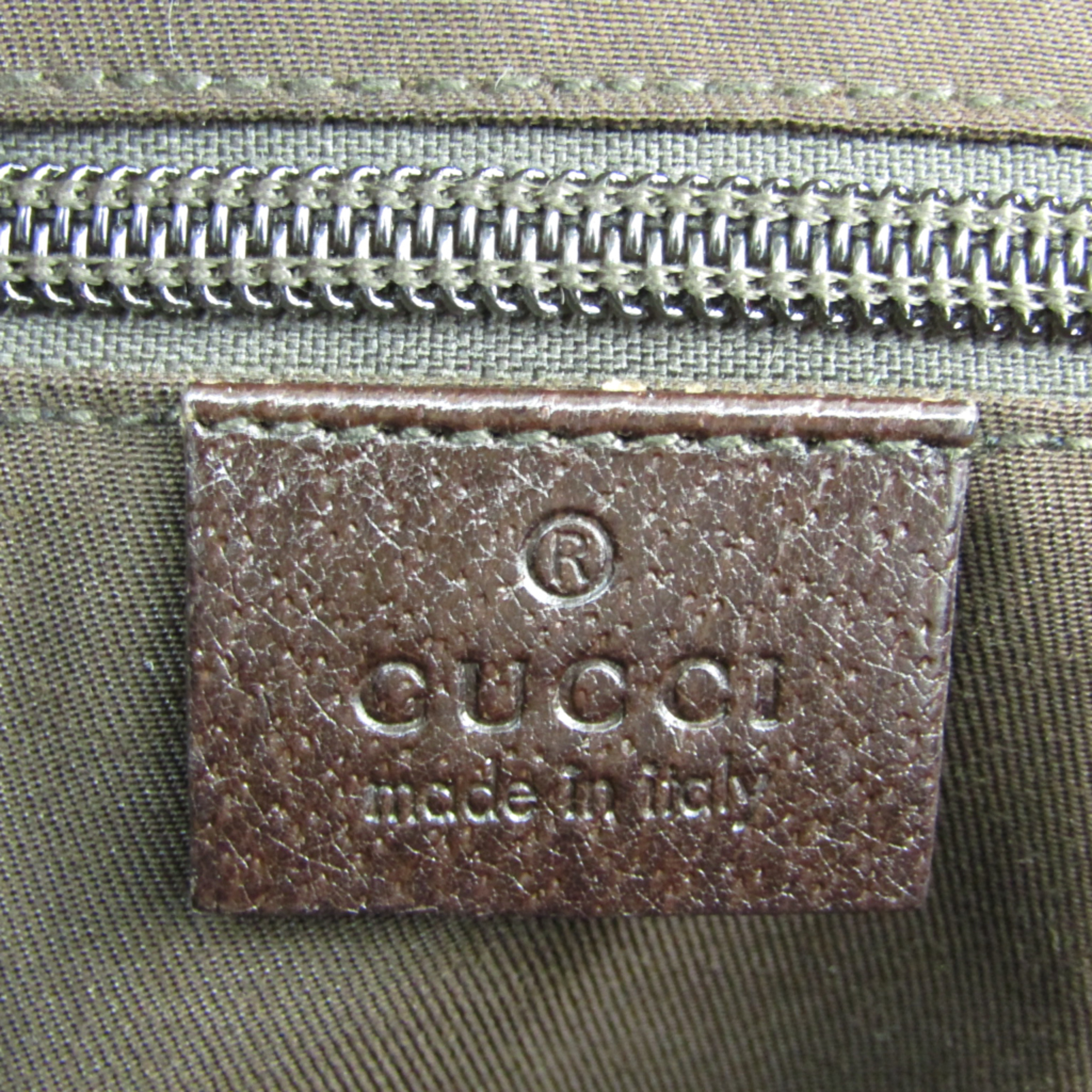 Gucci GG Canvas 181092 Unisex GG Canvas,Leather Shoulder Bag Beige,Dark Brown,Green,Red Color