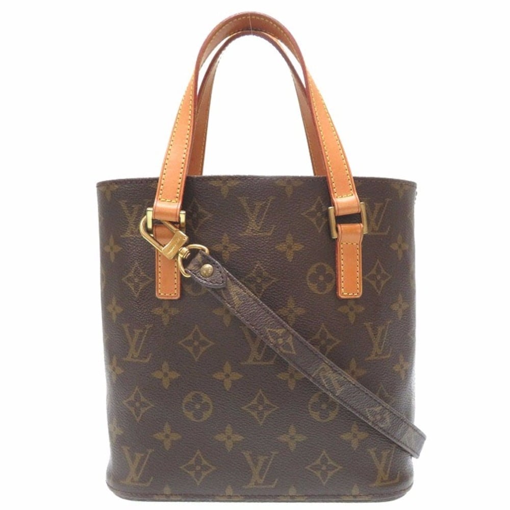 Louis Vuitton W Tote Monogram Canvas and Leather PM Brown