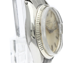 ROLEX Oyster Perpetual Date 6517 White Gold Steel Ladies Watch