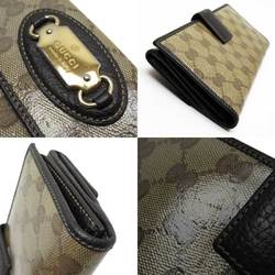 Gucci GUCCI W hook short wallet GG coated canvas leather n9283