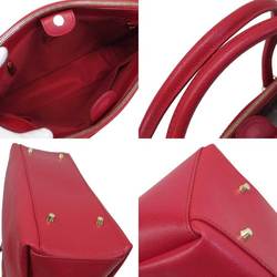 Furla FURLA handbag tote bag red gold leather ladies h23678d