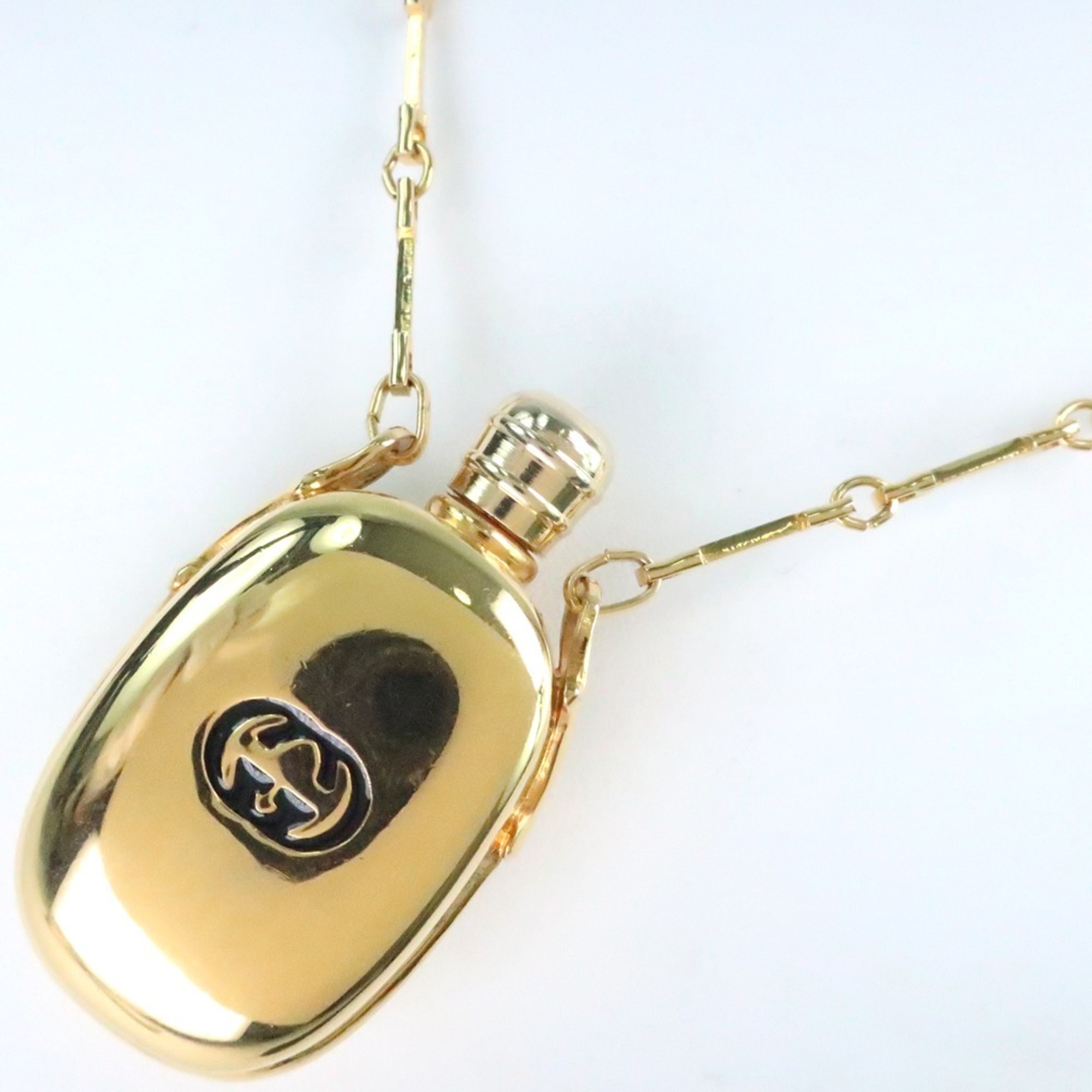 GUCCI Gucci Bottle Necklace Vintage GP Gold Ladies