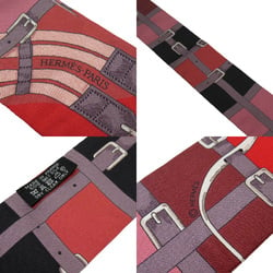 Hermes HERMES Twilly Ribbon Scarf Red Black Pink Brown Ladies h21964