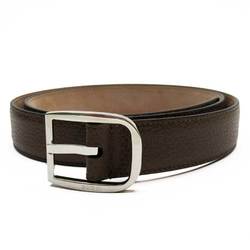 Gucci GUCCI belt (90 36) silver leather h23841a