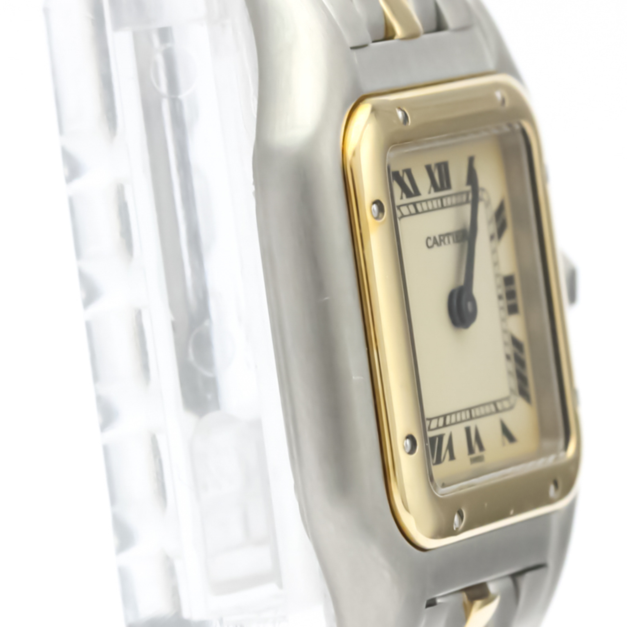 CARTIER Panthere 18K Gold Stainless Steel Quartz Ladies Watch