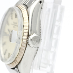 ROLEX Oyster Perpetual Date 6517 White Gold Steel Ladies Watch