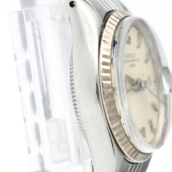 ROLEX Oyster Perpetual Date 6517 White Gold Steel Ladies Watch