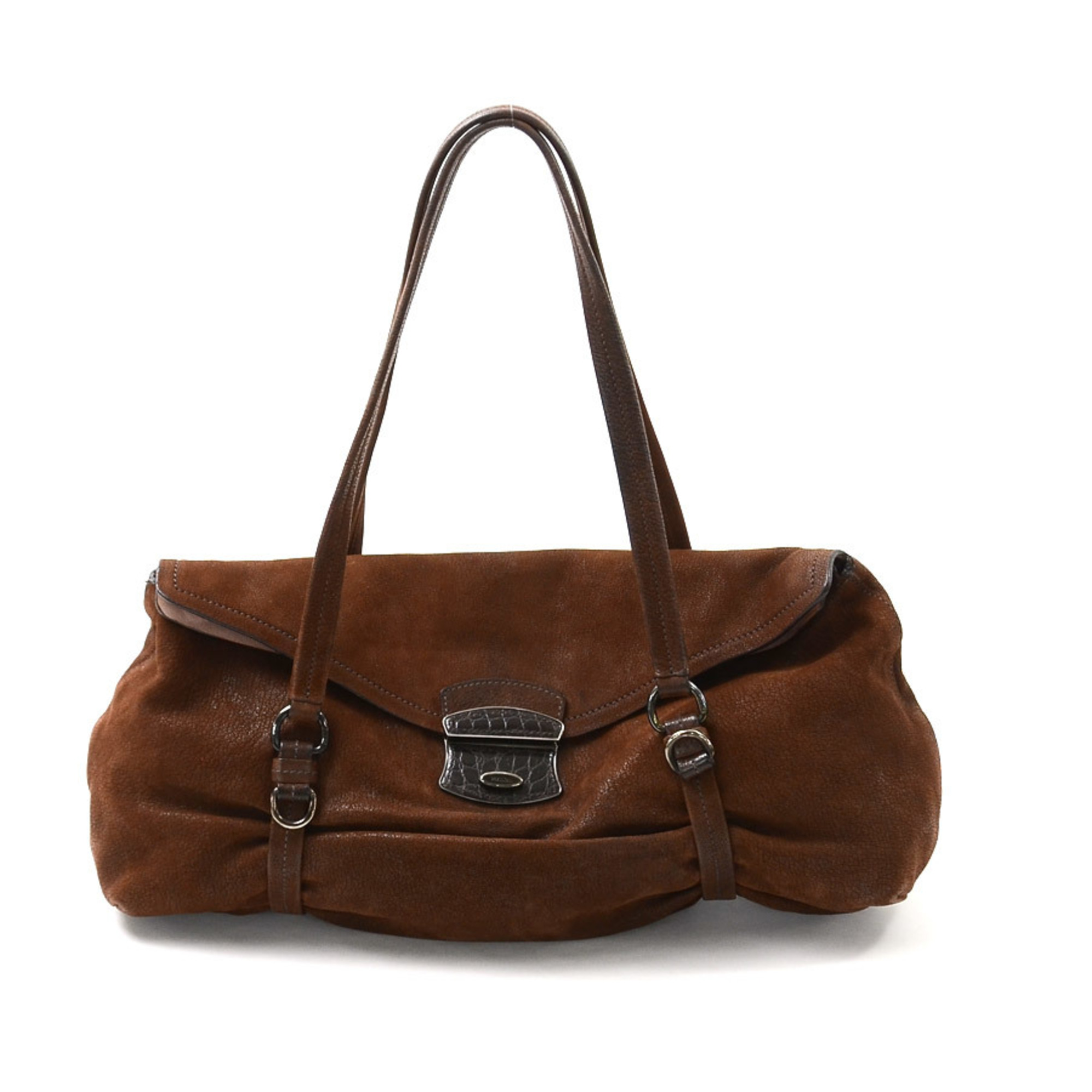 Prada PRADA Shoulder Bag Brown Leather Ladies 1932