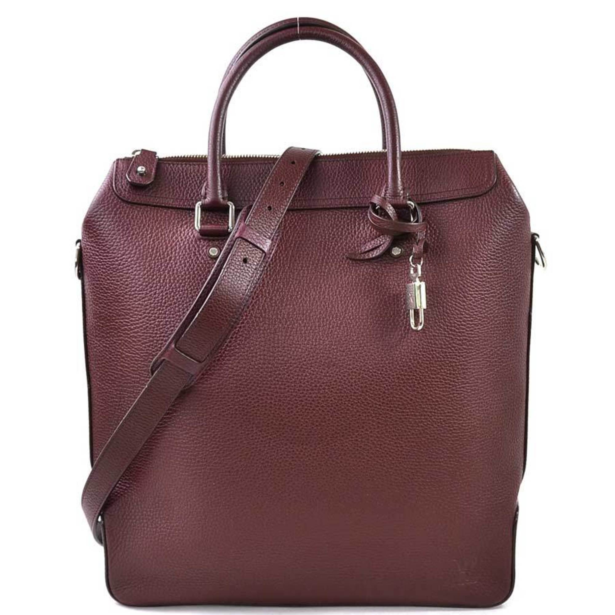 Louis Vuitton Handbag Shoulder Bag Greenwich Burgundy Taurillon Leather Mens d97577