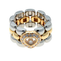 Chopard Happy Diamonds Heart Ring Yellow Gold Stainless 750YG SS 1910308