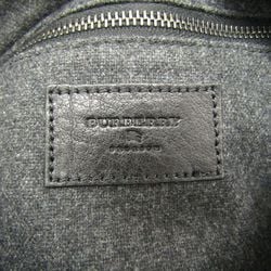 Burberry Shoulder Bag Wool/Leather Black/Brown/Blue