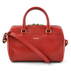 Saint Laurent handbag baby duffel red leather SAINT LAURENT Ladies y14143c