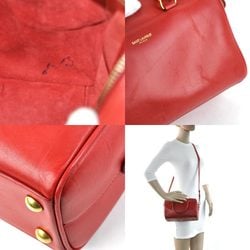 Saint Laurent handbag baby duffel red leather SAINT LAURENT Ladies y14143c