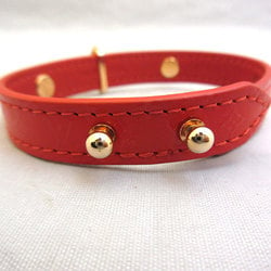 Louis Vuitton Monogram Flower Bracelet M6535 Size 17 Red Gold Hardware Ladies louis vuitton