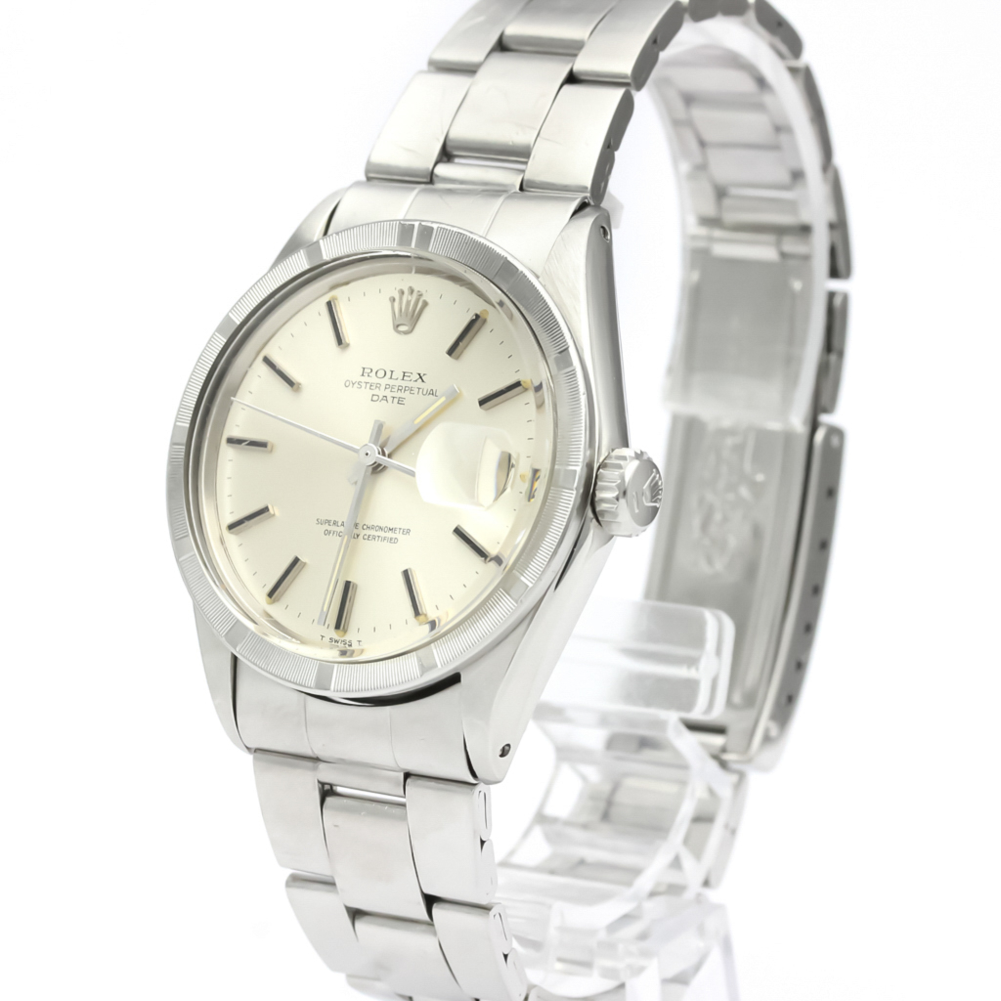 ROLEX Oyster Perpetual Date 1501 Steel Automatic Mens Watch