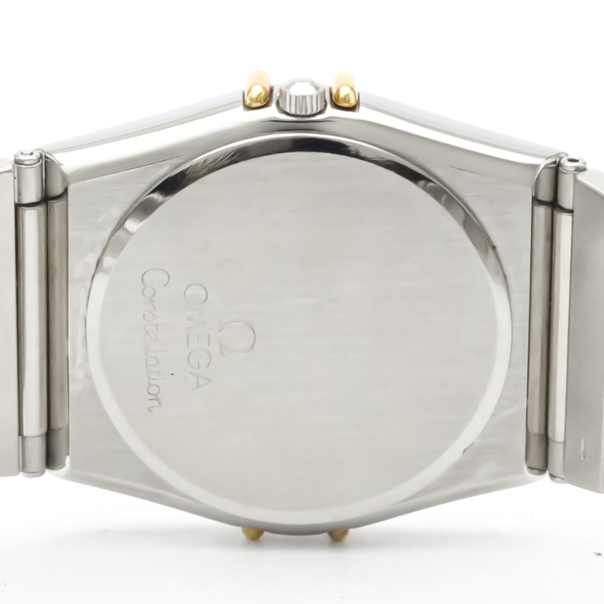 OMEGA Constellation 18K Gold Steel Quartz Watch 396.1070