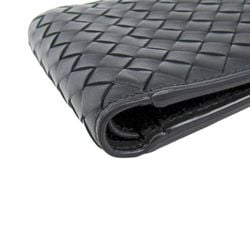 BOTTEGA VENETA Bifold Wallet Intrecciato Calf Leather Black 193642