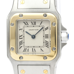 Cartier Santos Galbee Quartz Stainless Steel,Yellow Gold (18K) Women's Dress Watch 166930