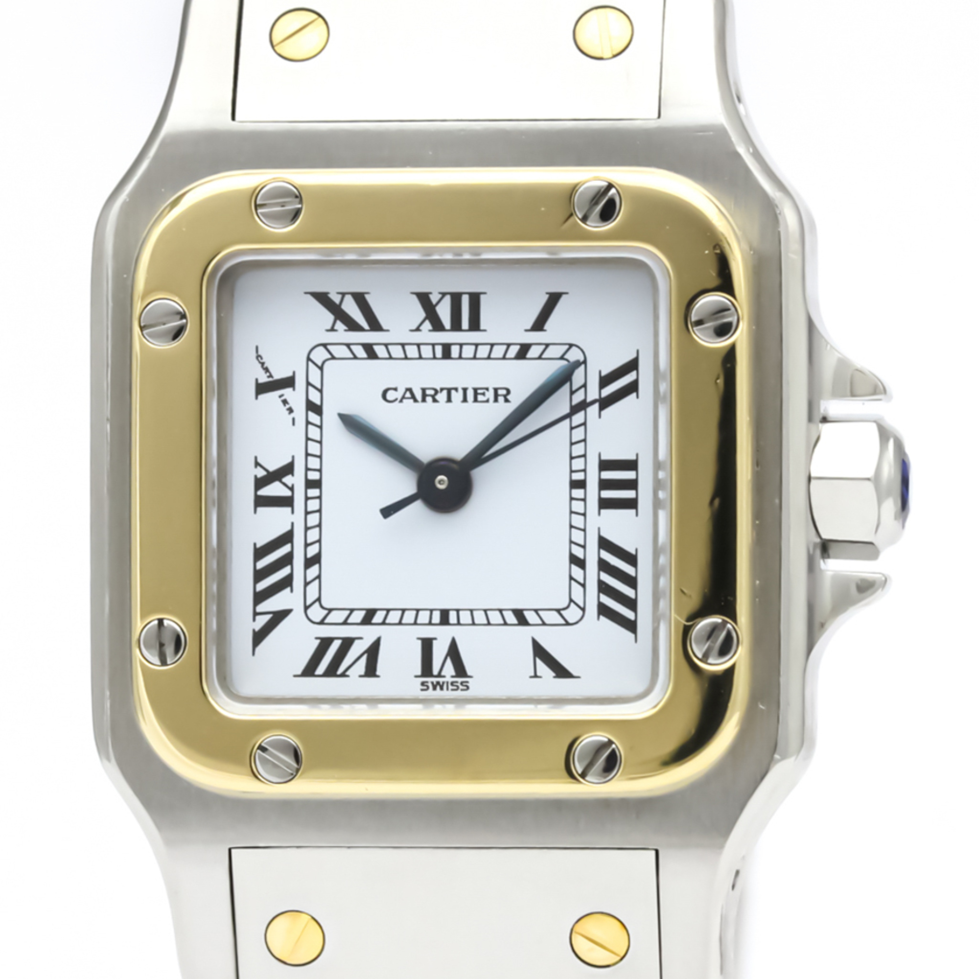 Cartier Santos Galbee Automatic Stainless Steel,Yellow Gold (18K) Women's Dress Watch