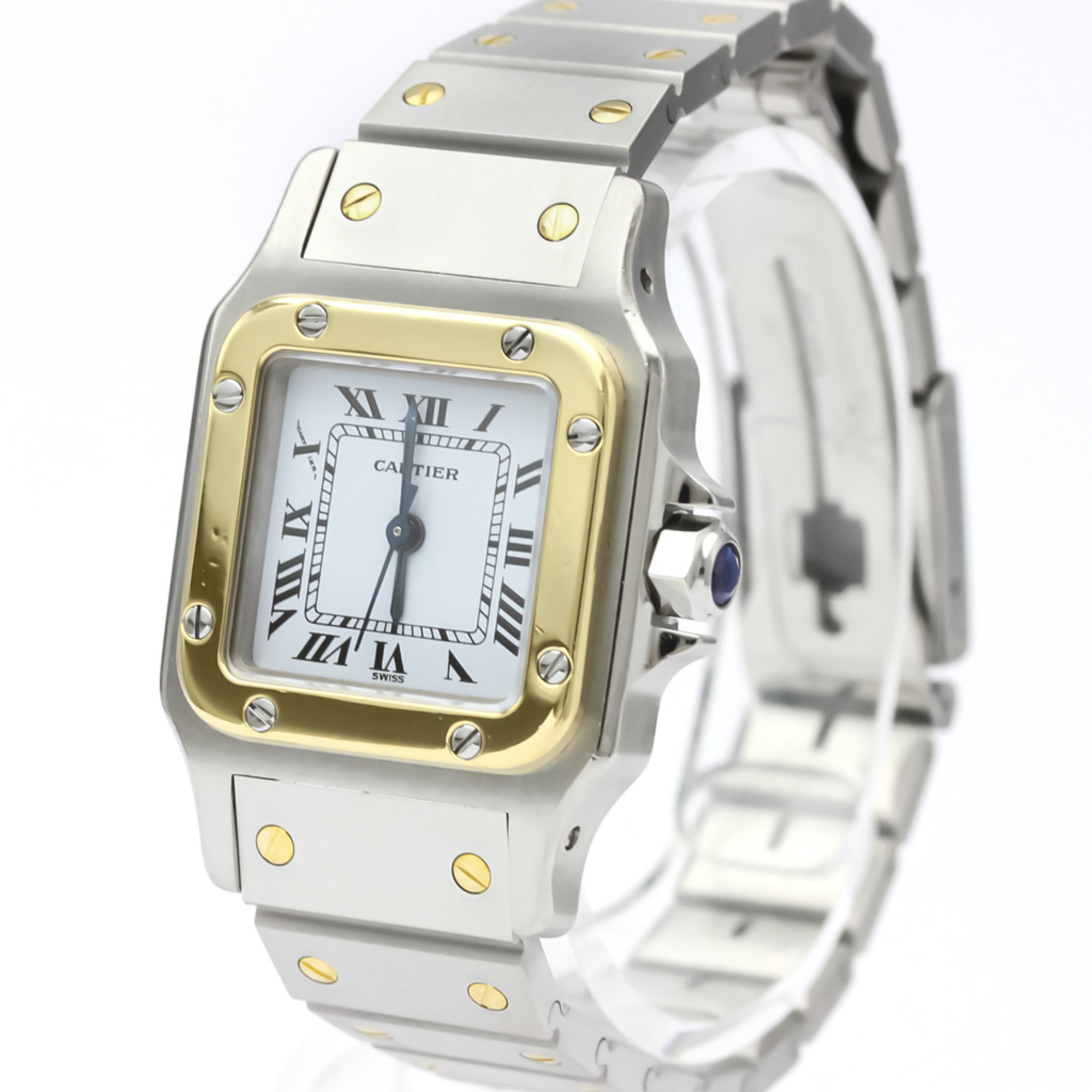 Cartier Santos Galbee Automatic Stainless Steel,Yellow Gold (18K) Women's Dress Watch