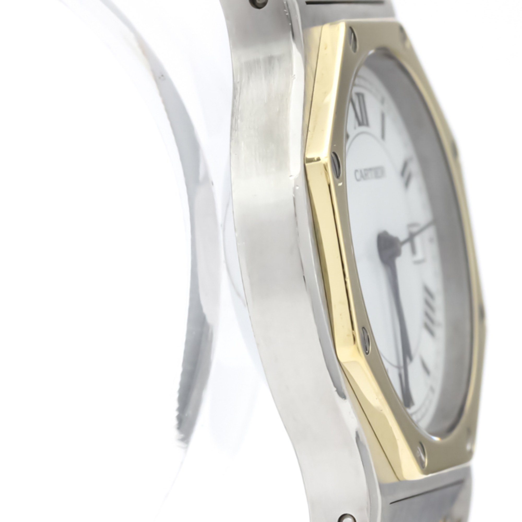 Cartier Santos Octagon Automatic Yellow Gold (18K),Stainless Steel Women's Dress Watch