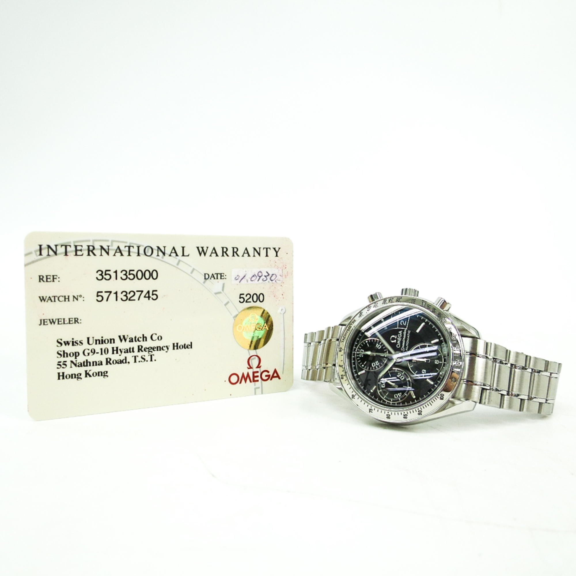 OMEGA Speedmaster Date Steel Automatic Mens Watch 3513.50