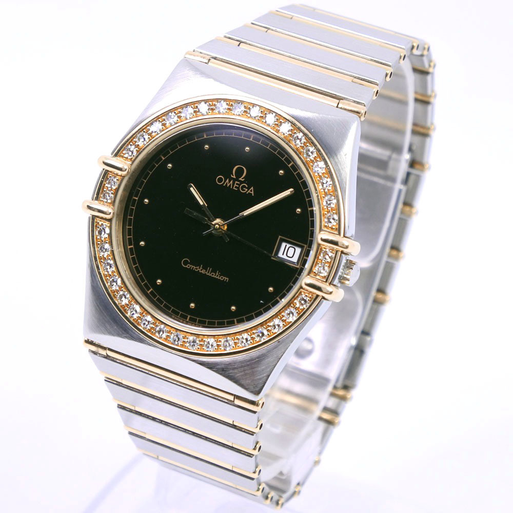 OMEGA Omega Constellation Diamond Bezel Stainless Steel x Silver