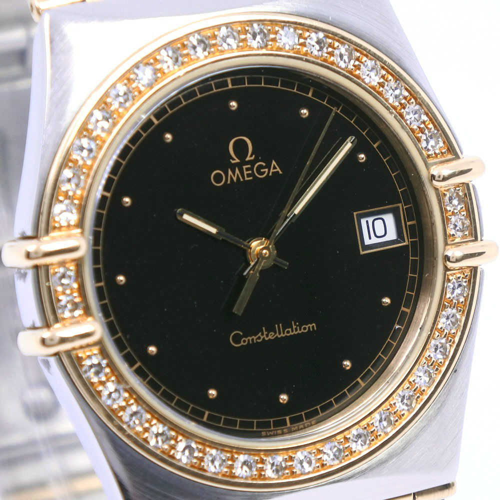 OMEGA Omega Constellation Diamond Bezel Stainless Steel x Silver