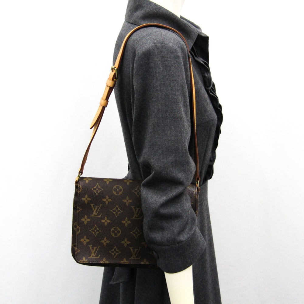 3bd4926] Louis Vuitton Shoulder Bag Monogram Musette Tango Short Strap  M51257 Auction