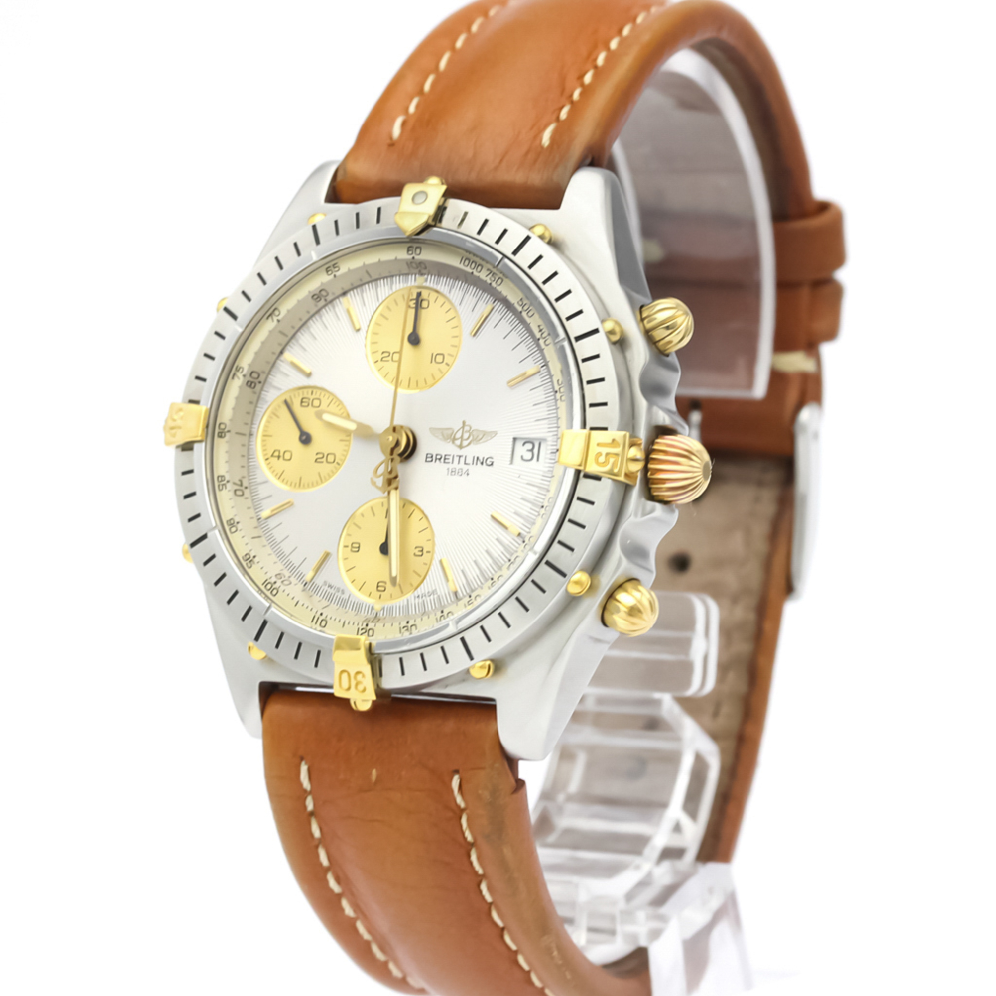 Breitling Chronomat Automatic Stainless Steel,Yellow Gold (18K) Men's Sports Watch B13048