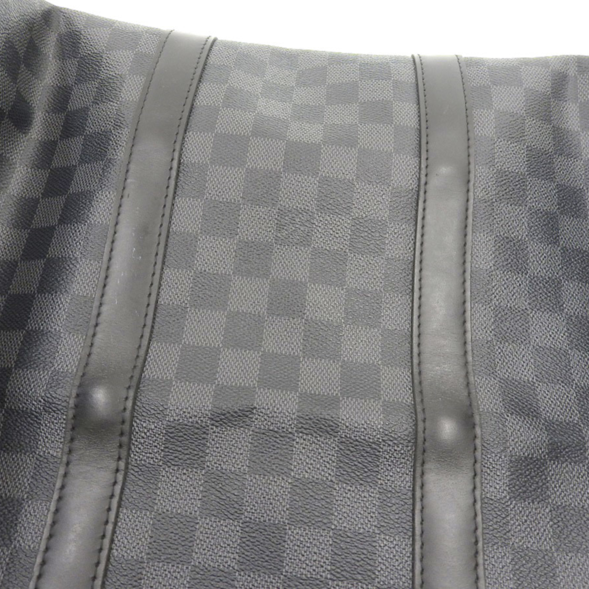 LOUIS VUITTON Louis Vuitton Damier Graffiti Keepall Bandolier 55 Boston Bag N41413