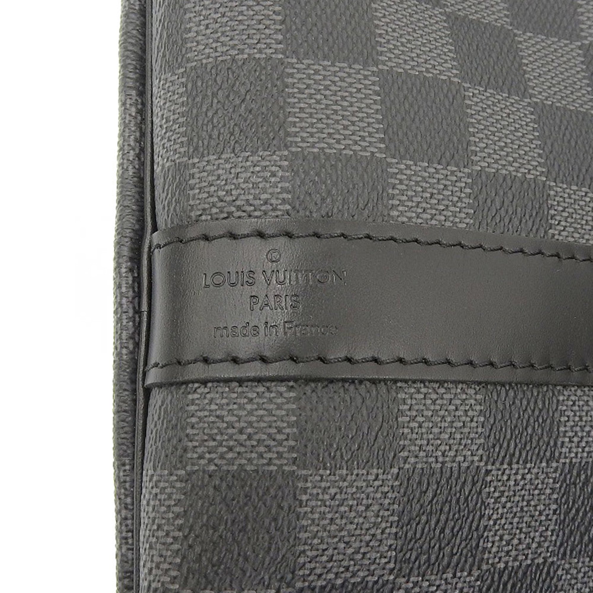 LOUIS VUITTON Louis Vuitton Damier Graffiti Keepall Bandolier 55 Boston Bag N41413