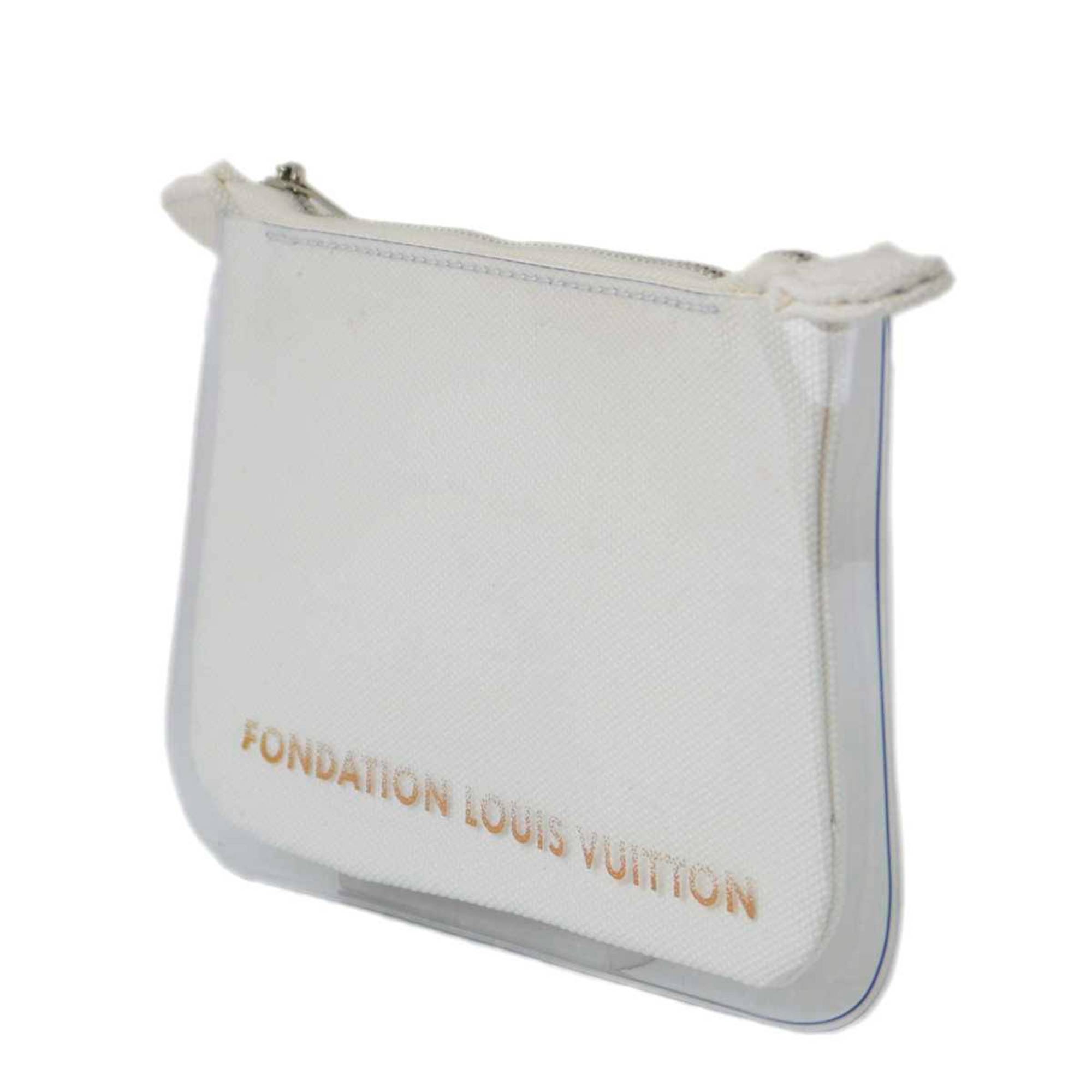 LOUIS VUITTON Louis Vuitton Foundation Museum Limited Edition Pouch White