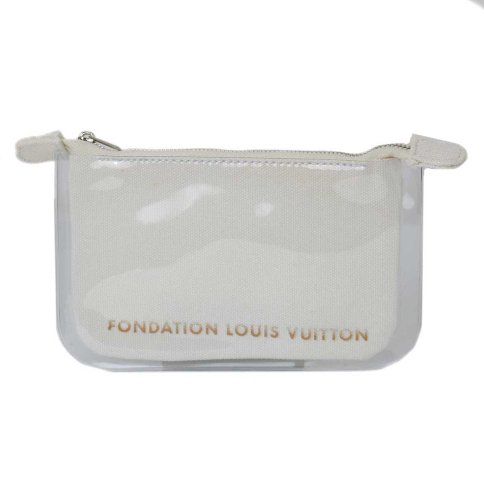 LOUIS VUITTON Louis Vuitton Foundation Museum Limited Edition Pouch White