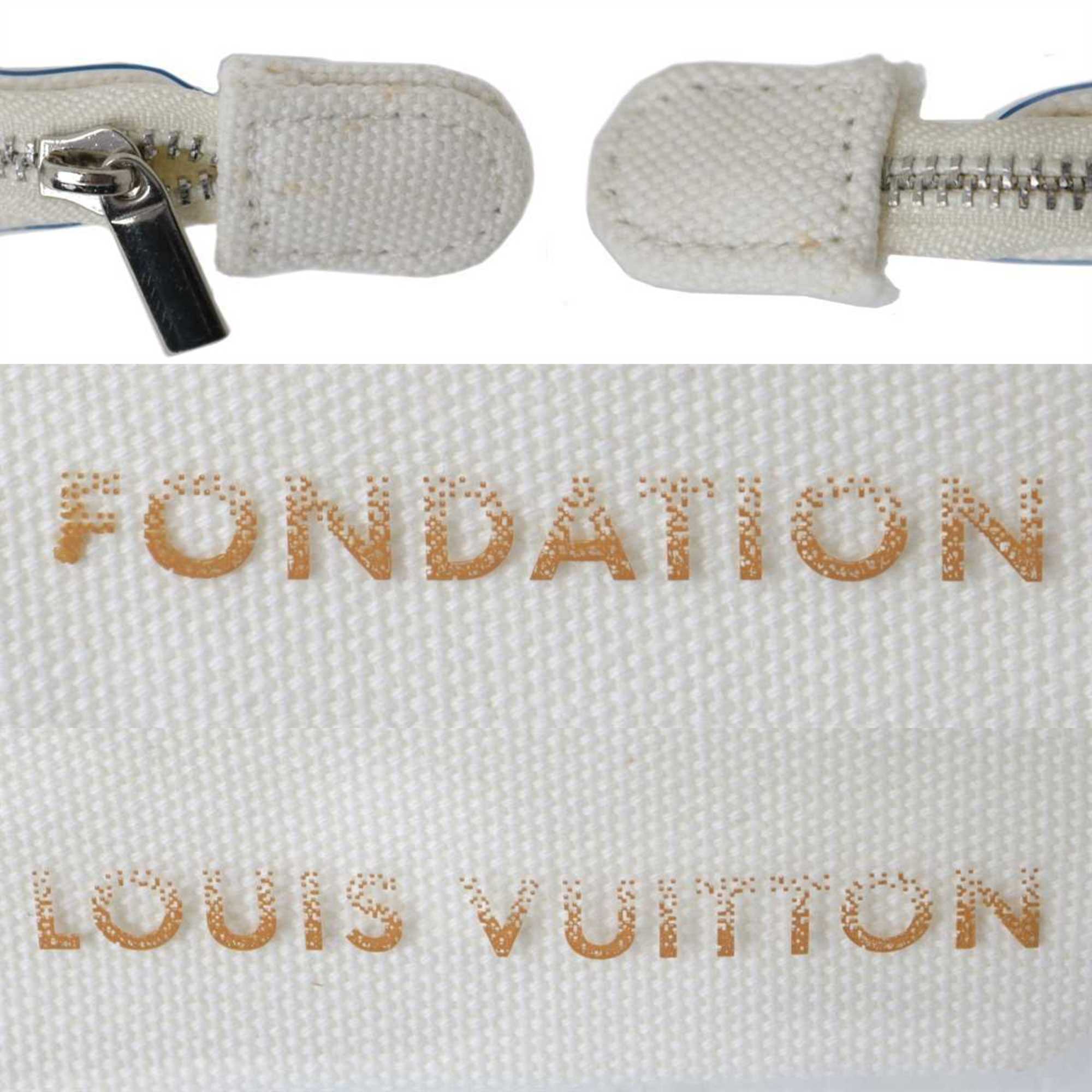 LOUIS VUITTON Louis Vuitton Foundation Museum Limited Edition Pouch White