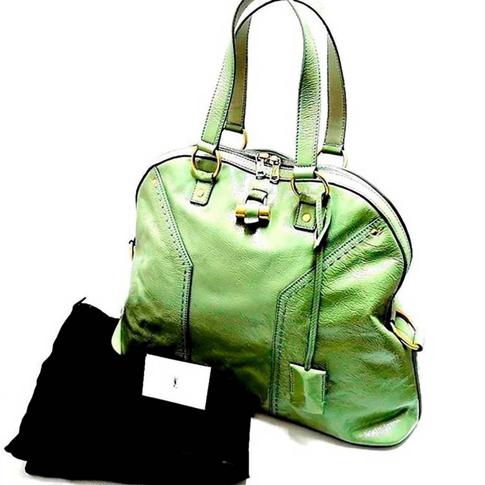 YVES SAINT LAURENT Yves Saint Laurent Muse Tote Bag Moss Green 153959 491403