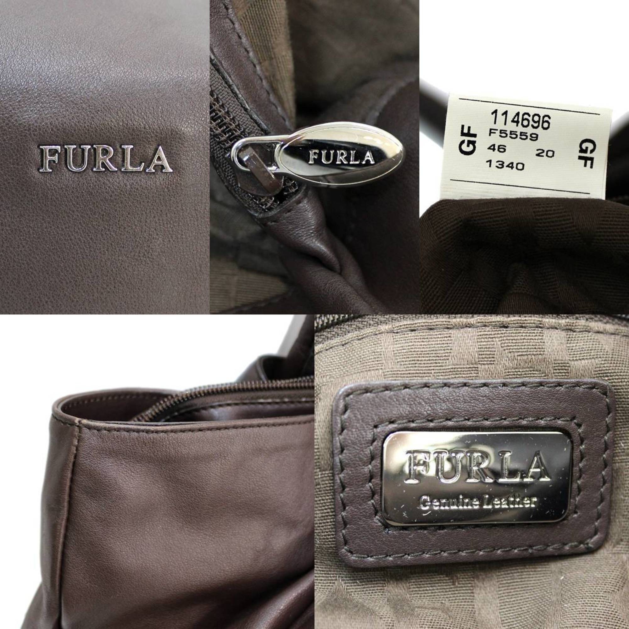 FURLA full tote bag brown