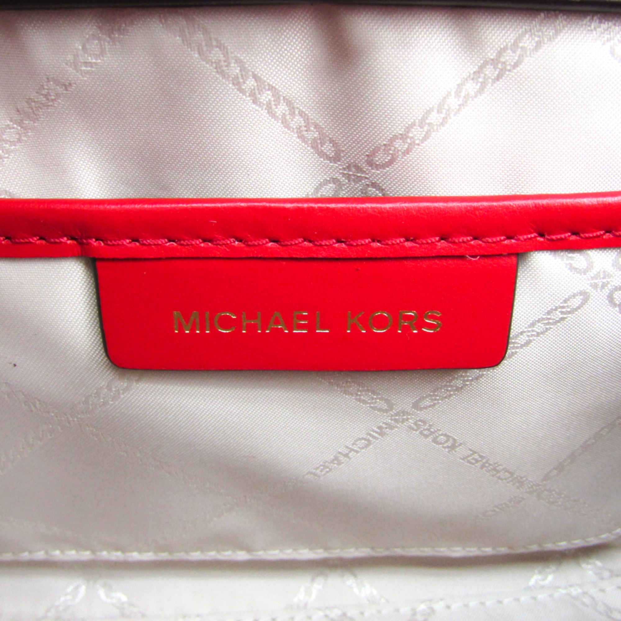 Michael Kors 30F9GZCS1L Women's Leather Handbag,Shoulder Bag Red Color