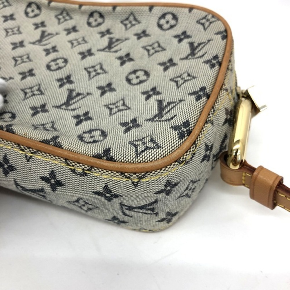 LOUIS VUITTON Shoulder Bag M92004 Julit MM Monogram White Navy Canvas  Leather Sling Crossbody Ladies 417133 RYB5986