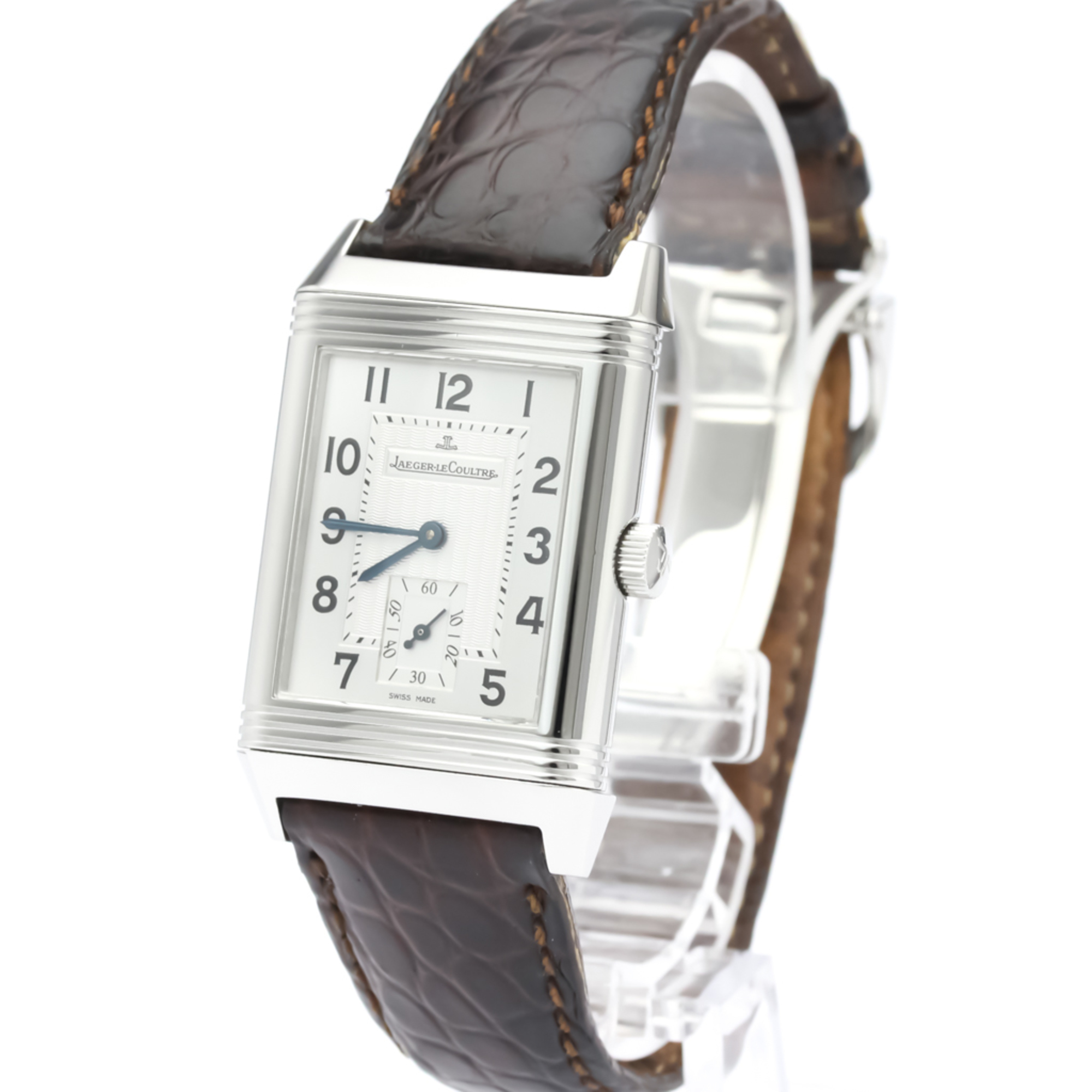 Jaeger LeCoultre Reverso Mechanical Stainless Steel Men's Dress Watch 270.8.62