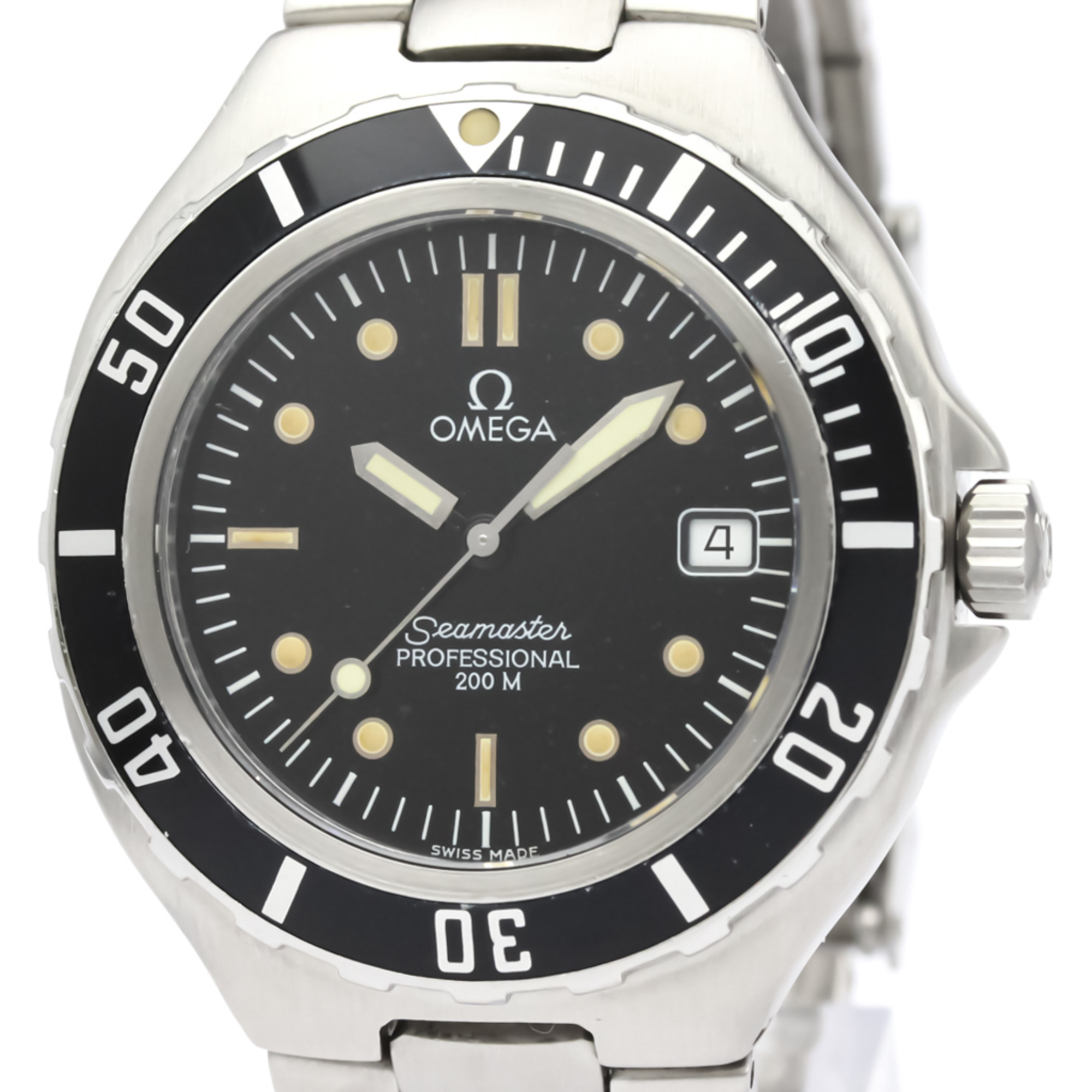 Omega Seamaster Quartz Stainless Steel Men's Sports Watch 396.1052