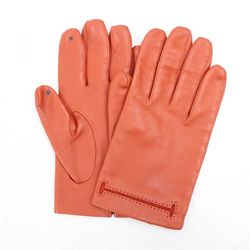 Hermes HERMES H Design Smartphone Compatible Lambskin Leather Gloves Ladies 7.5