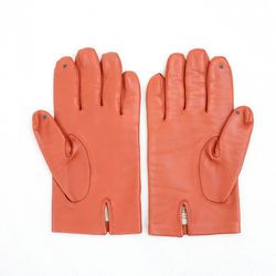 Hermes HERMES H Design Smartphone Compatible Lambskin Leather Gloves Ladies 7.5