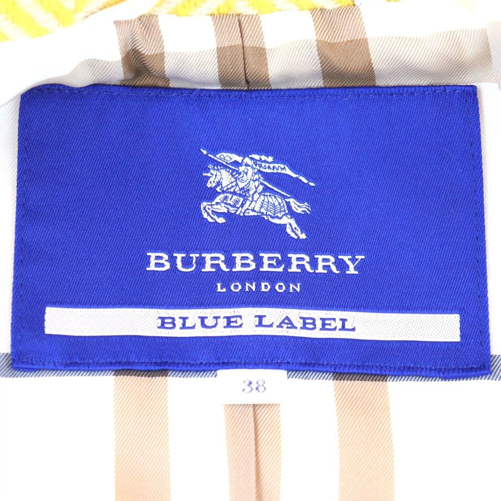 Burberry Blue Label BURBERRY BLUE LABEL P Coat Jacket Lining Plaid