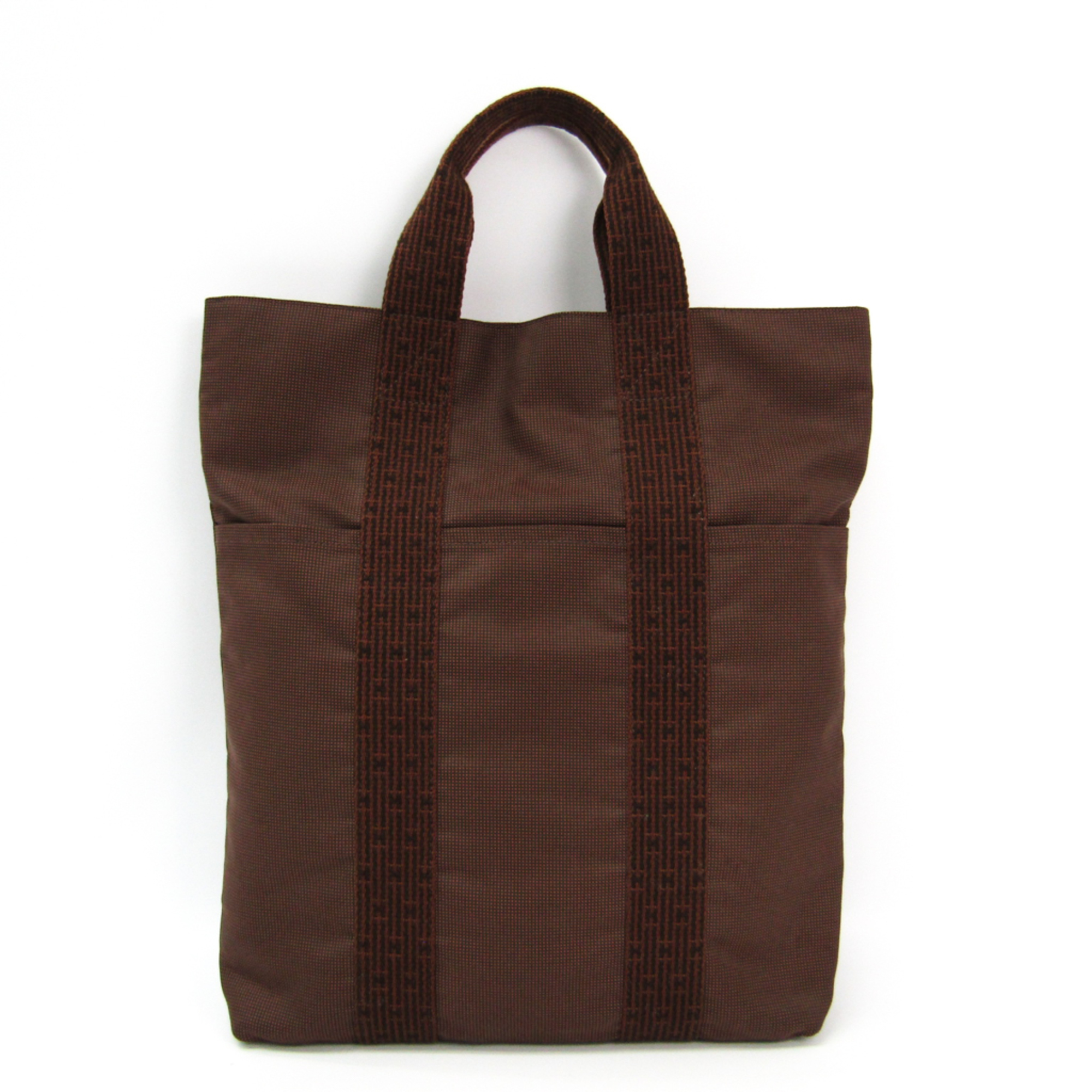 Hermes Her Line Sac Cabas Unisex Polyamide,Polyester Tote Bag Brown