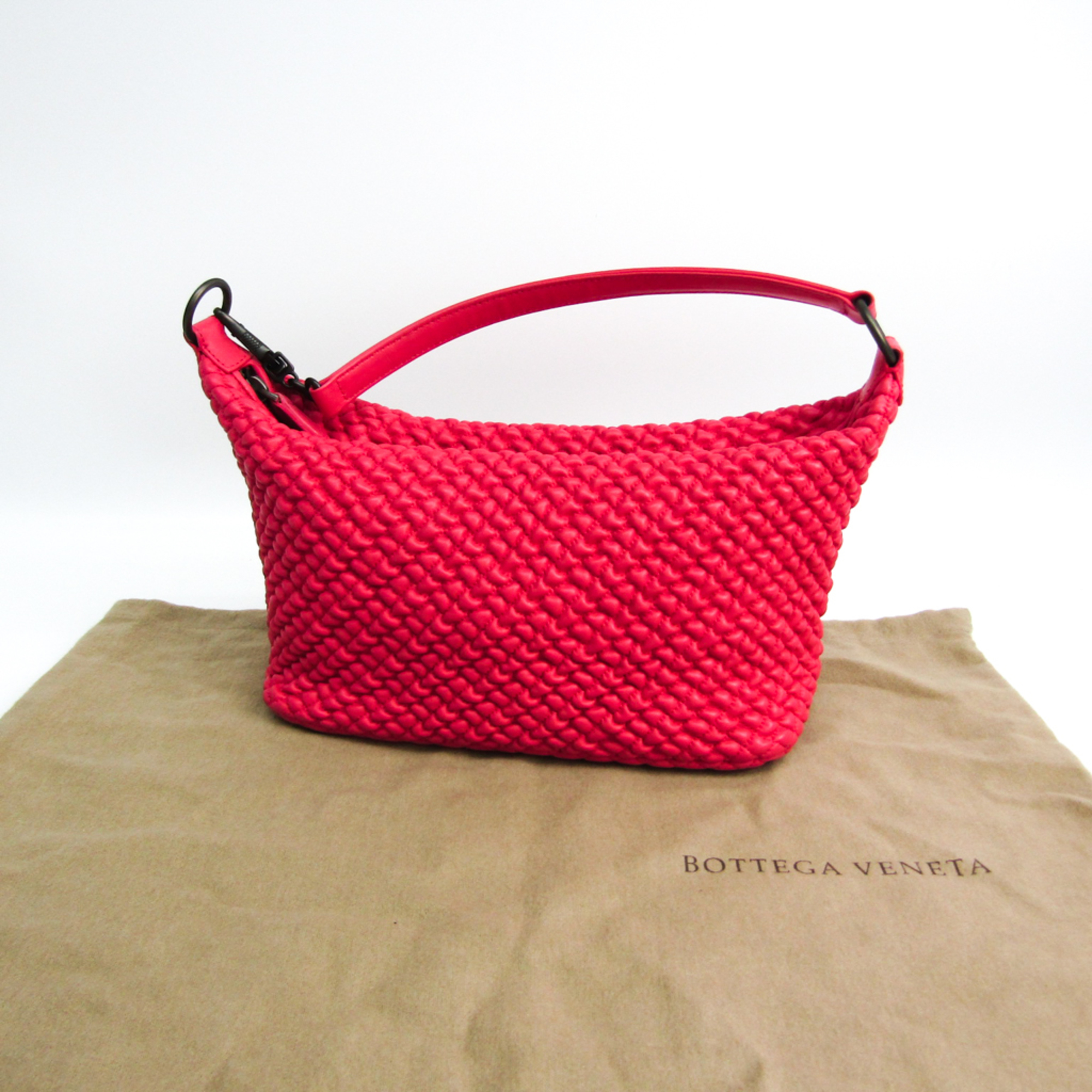 Bottega Veneta Quilting 239988 Women's Leather Handbag Pink