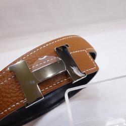 HERMES Constance Belt Reversible Gold Black Silver Hardware Brown Ladies r211-3