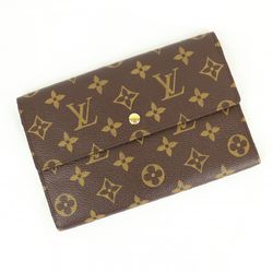 Louis Vuitton LOUIS VUITTON monogram pochette passport case trifold long wallet M60135