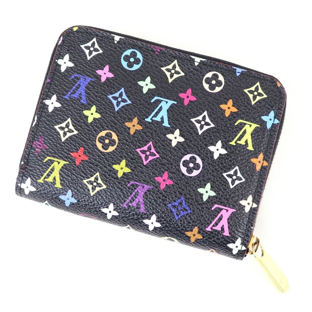 LOUIS VUITTON Monogram Multicolor Zippy Coin Purse White M93741 LV Auth  ds001